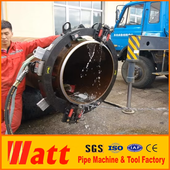Machine de découpe et de chanfreinage de tuyaux à cadre fendu, coupe-tube à froid