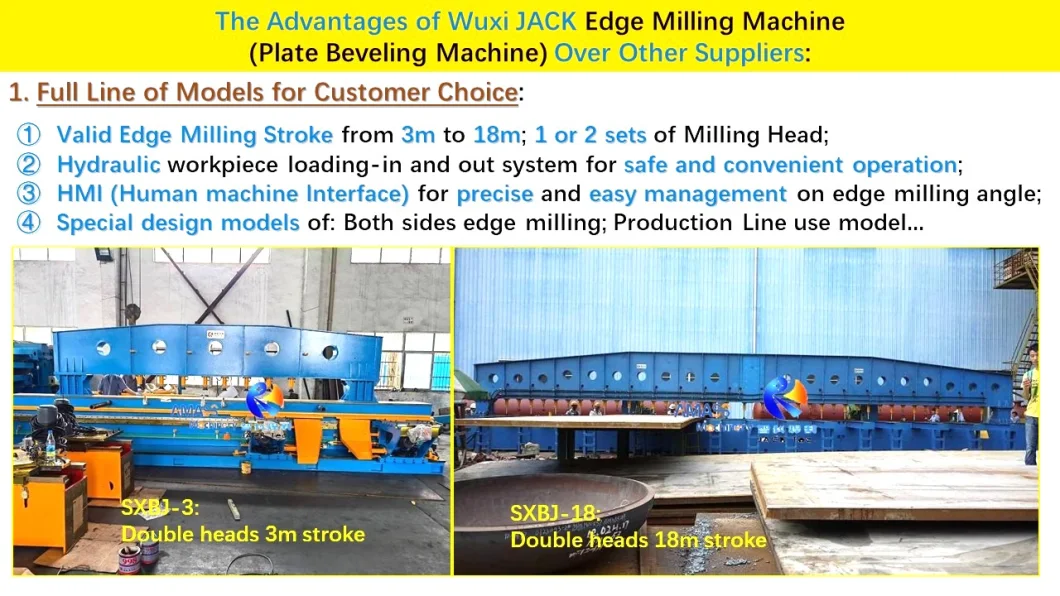 Hydraulic Sheet Metal Steel Plate Beveling End Edge Milling Machine Groove Chamfering