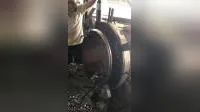 Machine portative de découpe et de chanfreinage de tuyaux, coupeur pneumatique à cadre fendu